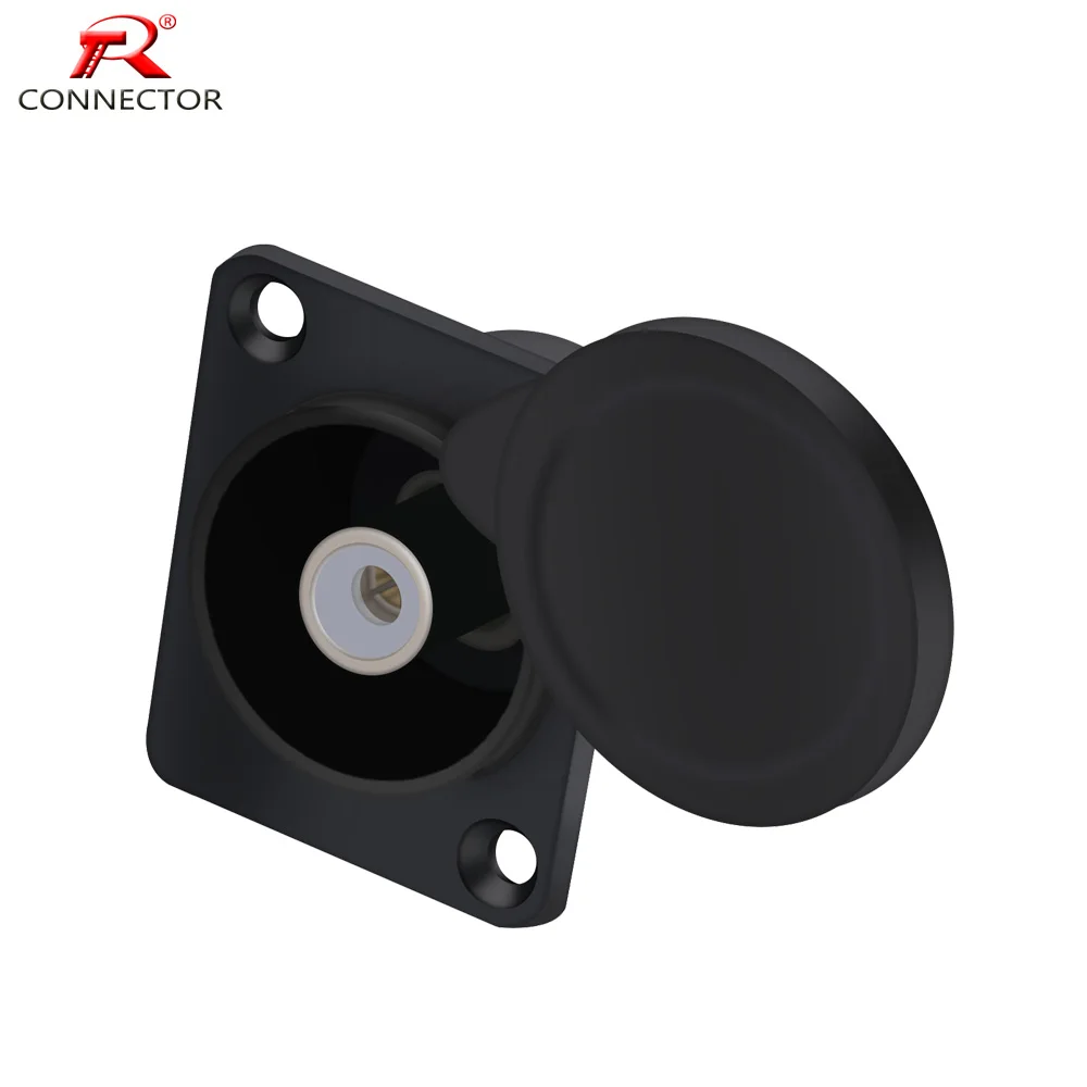 1 шт. разъем RCA гнездовой тип шасси для крепления на панели черный цвет пайки