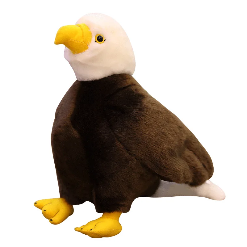 Simulation White Head Sea Sculpture Doll Seabird Plush Toy Children's Sparrow Pillow | Movies &amp TV