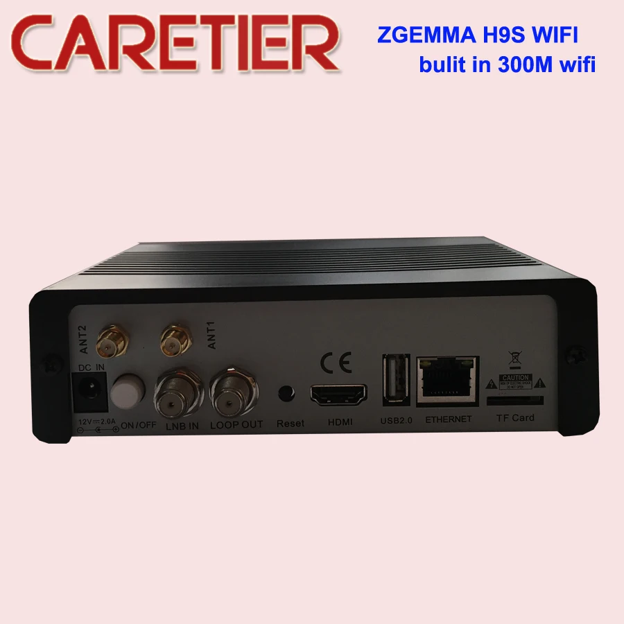 Супер ZGEMMA H9S 4K UHD tv Box H.265/HEVC поддержка QT Stalker IP tv один DVB-S2X спутниковый тюнер