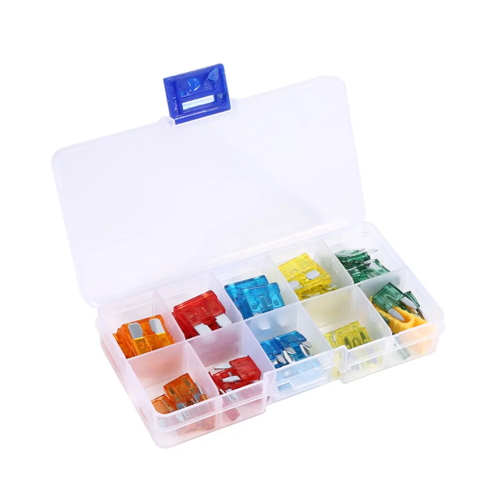 50 шт. предохранитель стандартный мини лезвие автомобиля с зажимом Авто стандарт