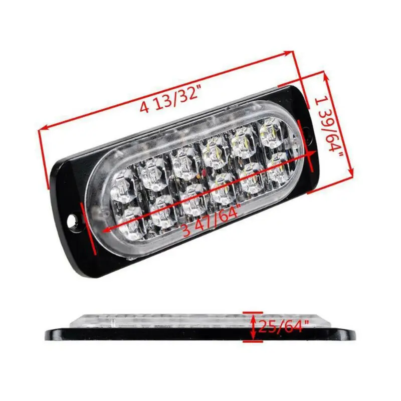 

12V LED Lights Accessories Set Strobe Lamps Anti-collision Replacement