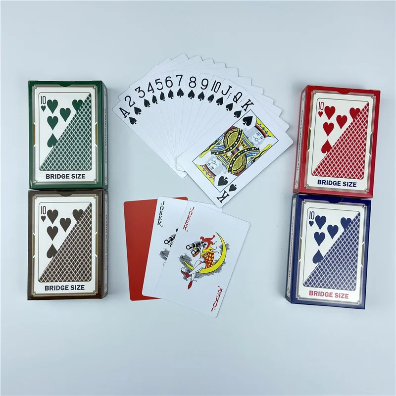 

100% PVC Playing Cards Plastic Poker Card Game Waterproof 4 Colors Texas Hold'em Blackjack Game Gold Card Board Entertainment