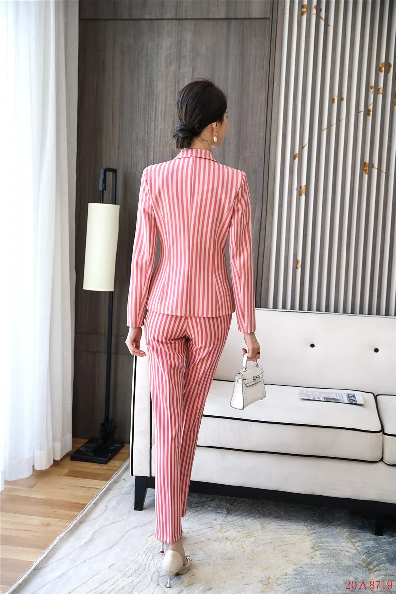 Модные Формальные брючные костюмы для женщин деловые одежда работы женский