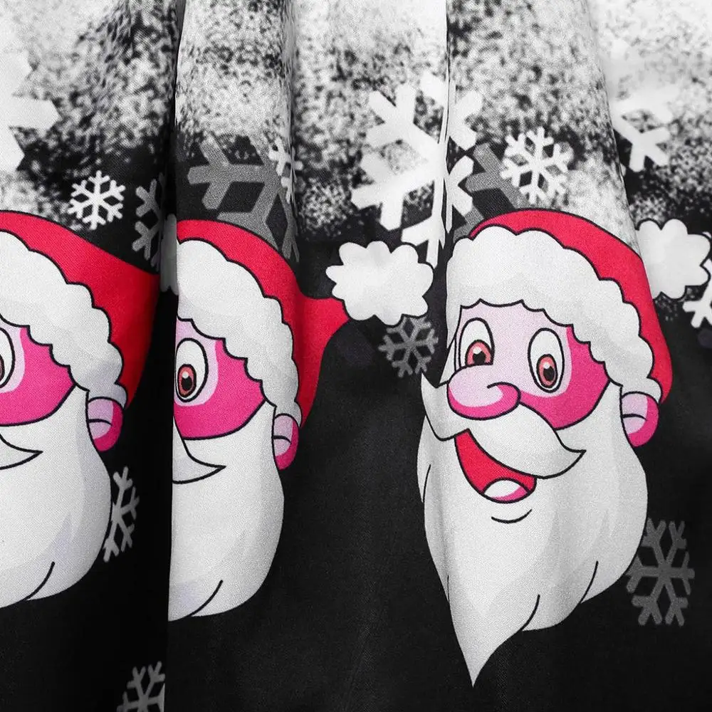 

Womens Christmas Dress Winter V Neck Long Sleeve Snowflake Printed Party Dress Ladies patchwork bow Midi Casual dresses Vestidos