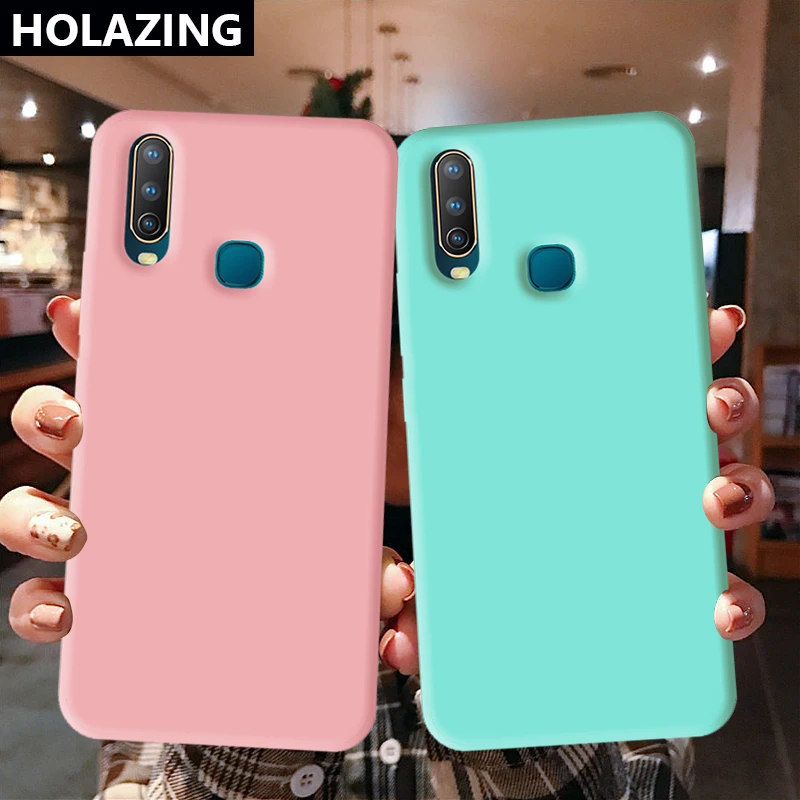 Яркая цветовая флейта для Vivo iQoo Neo S1 Pro V17 V15 V11 Y19 Y17 Y15 Y12 Y95 U1 U3 U3X мягкая флейта|Бамперы| |