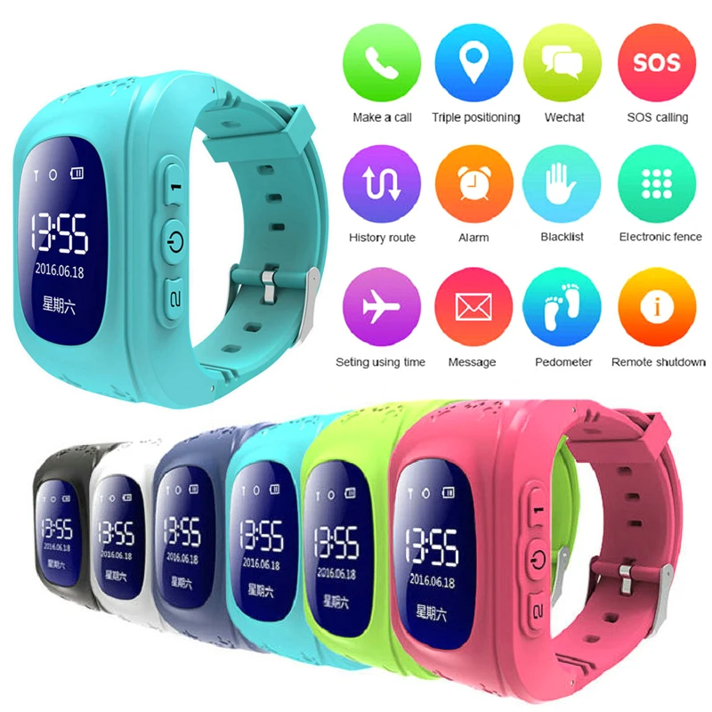 

Fashion Smart Wrist Watch Kids Smart Positioning Call Watch Multi-Language for Children Convenient Portable EM88