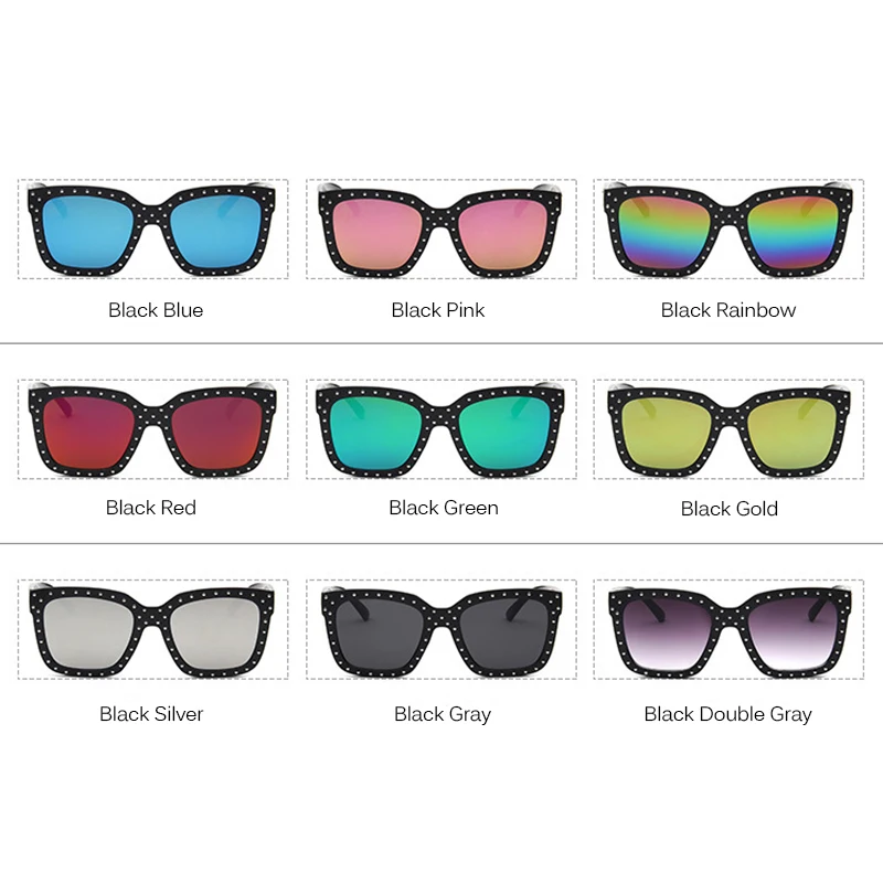 

RBRARE Diamond Women Sunglasses Luxury Desinger Twinkle Sunglasses Fashion Shades for Women Vintage Rivet Square Sunglass
