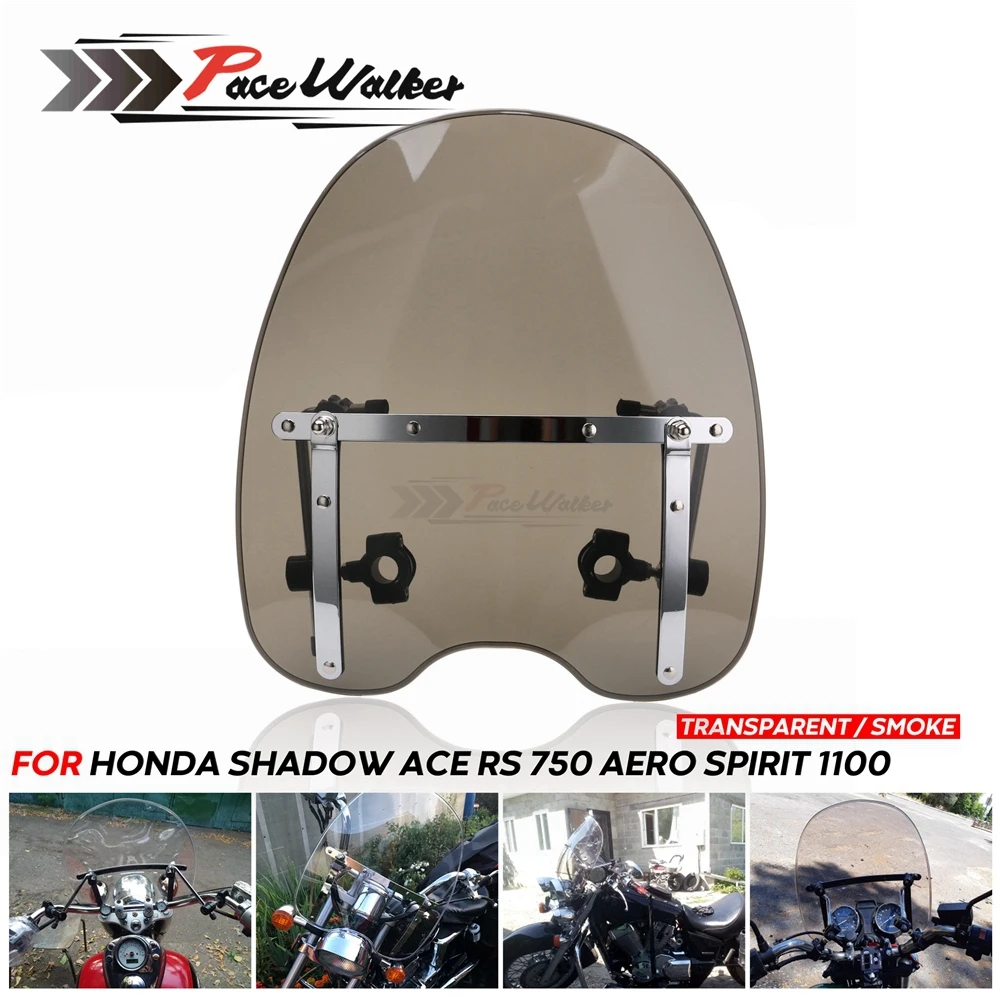 

For Honda Shadow ACE RS 750 Aero Spirit 1100 motorcycle motorbike Windshield Windscreen