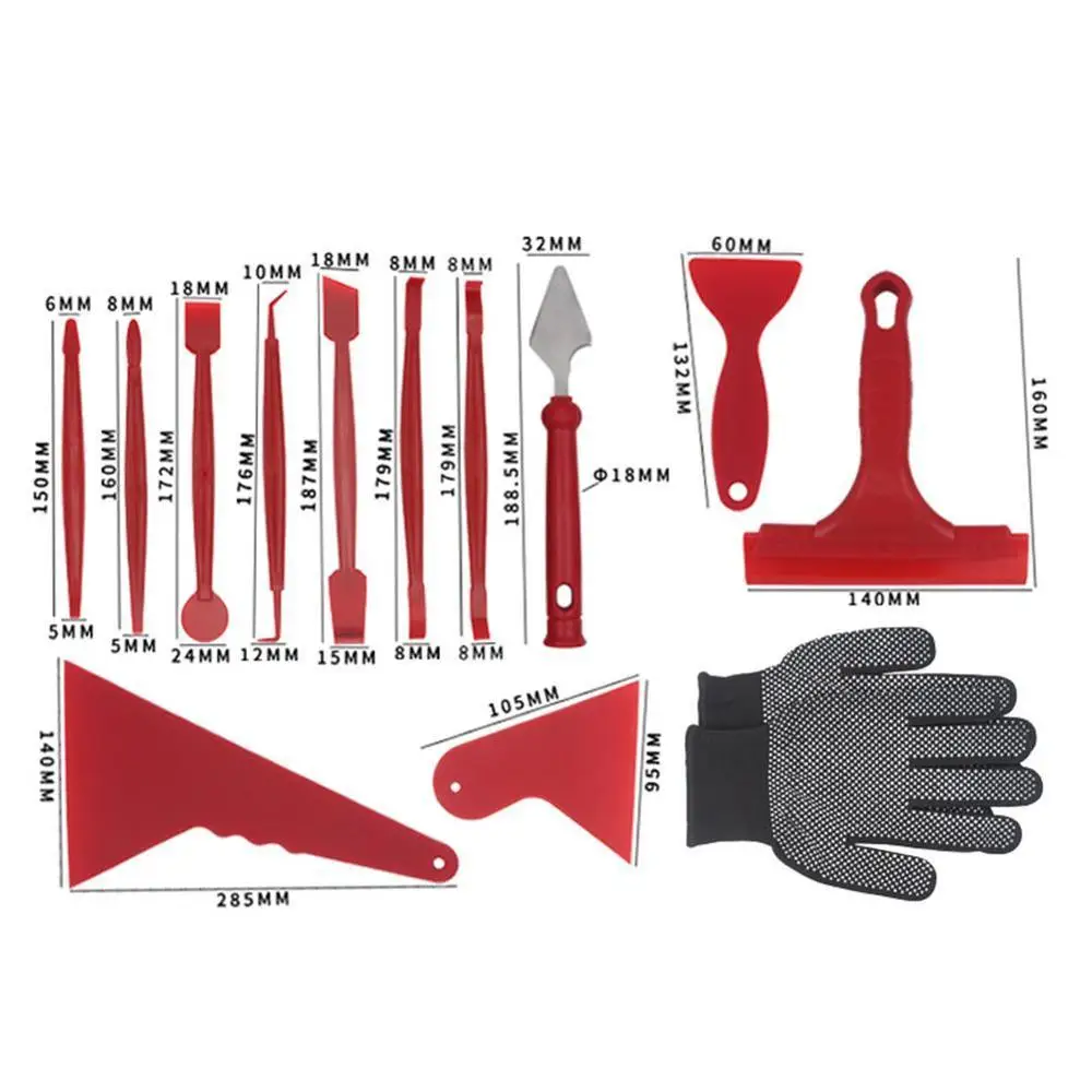 

Car Wrap Tools Set Rubber Squeegee Scraper Sticker Window Film Tint Glass Film Application Vinyl Wrapping Tools Kit