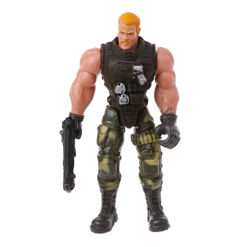 

6Pcs/Set Action Figure Soldiers Toy with Weapon Military Figures Child Toy