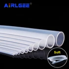 Прозрачный силиконовый резиновый шланг, 1 метр, 4 5 6 7 8 10 12 14 16 25 мм, диаметр Гибкая силиконовая труба