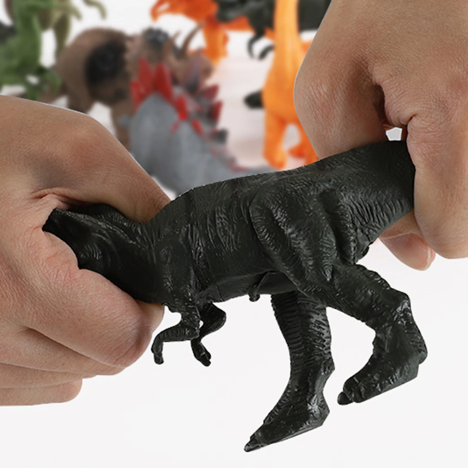 

46pcs Simulation Plastic Dinosaur Model Toy Set Dinosaur Kingdom Animal Figures Develop Imagination Birthday Present for Boy
