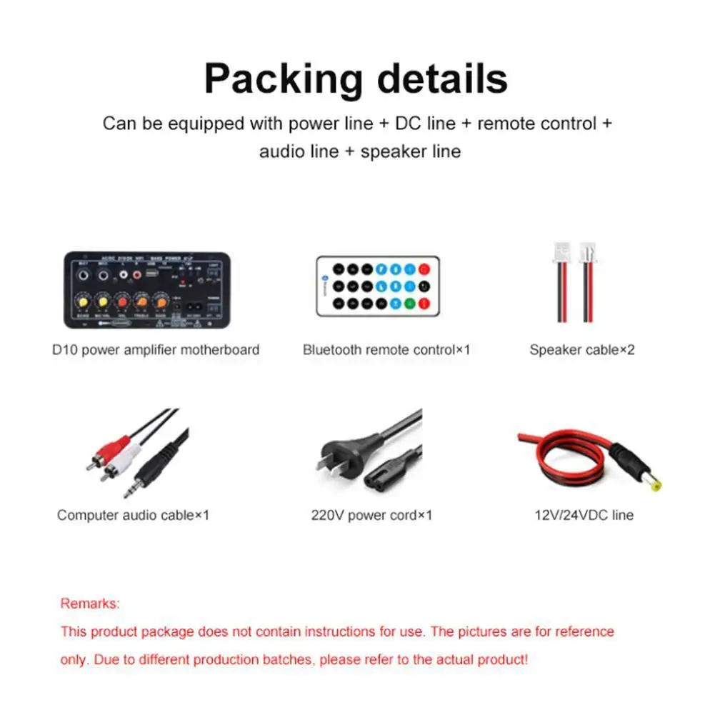 

Subwoofer Bluetooth Digital Amplifier Board 30W Audio Amplificador DIY For Car Speaker Amplifiers FM With TF USB Player Rad J7H4