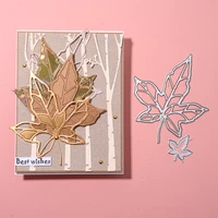 inlovearts maple leaf metal cutting dies scrapbooking stencil decorative embossing craft die cuts card making new dies for 2021