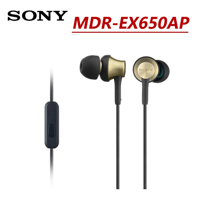 

SONY EX650AP Wired Headphones In-Ear Metal Earbuds with Mic