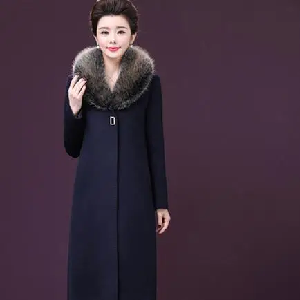 2020 модные зимние шерстяные куртки женские с меховым воротником темпераментные