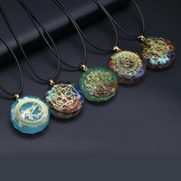 new style hot sale womens necklace natural stone seven chakras pendant charms unisex love romantic gift chain 405 cm
