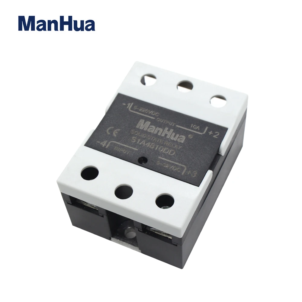 ManHua SSR 10A/25A/40A/60A 3 32VDC вход 5 220VDC выход Однофазный DC В твердотельный релейный