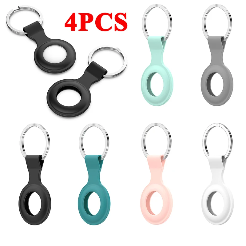 

4PCS New Protection Cover For AirTags Protective Case Sleeve Anti-scratch Anti-lost Protector Shell For AirTags Locator Tracker