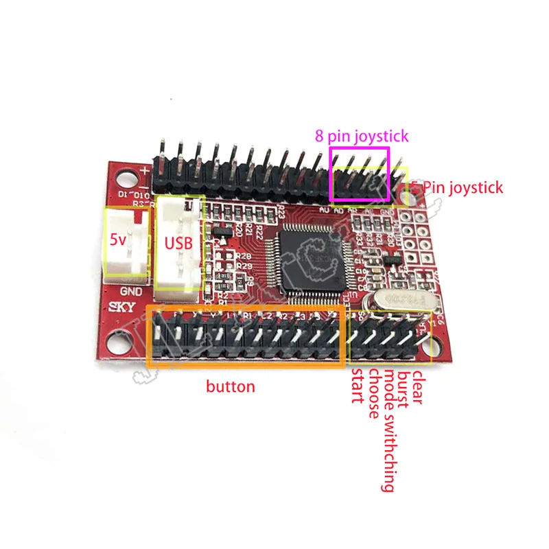 Аркадная игра USB к ПК/PS3 /Android Системы usb-датчик нулевой задержкой высокое Скорость
