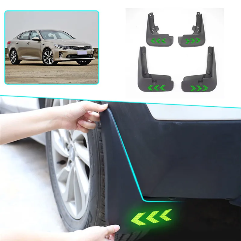Передние Задние Автомобильные Брызговики для крыла Светоотражающие Предупреждение Брызговики для Kia Optima K5 2011-/