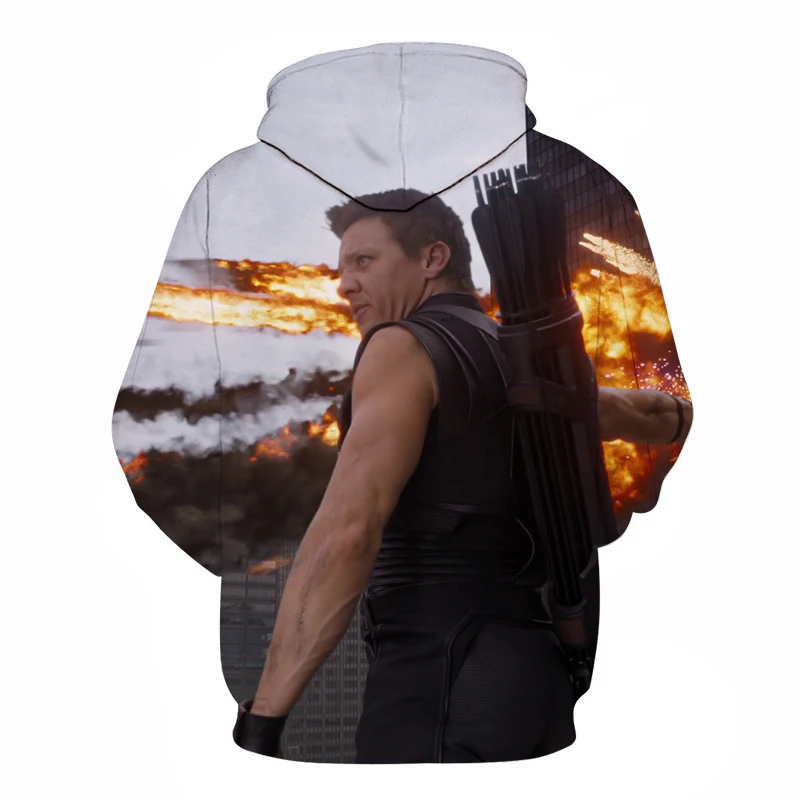 Новая мода Hawkeye печатных 3D Толстовка толстовки для мужчин женщин Клинтон Бартон