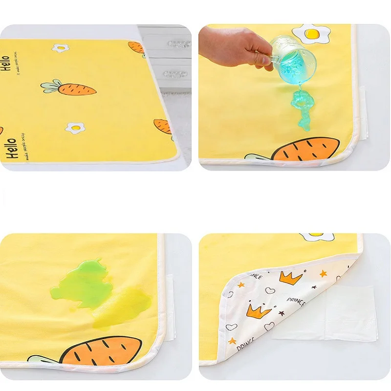 

4 Size Newborn Babys Portable Waterproof Changing Mat Infants Foldable Travel Toddlers Changing Mattress Diaper Nappy Liners Pad