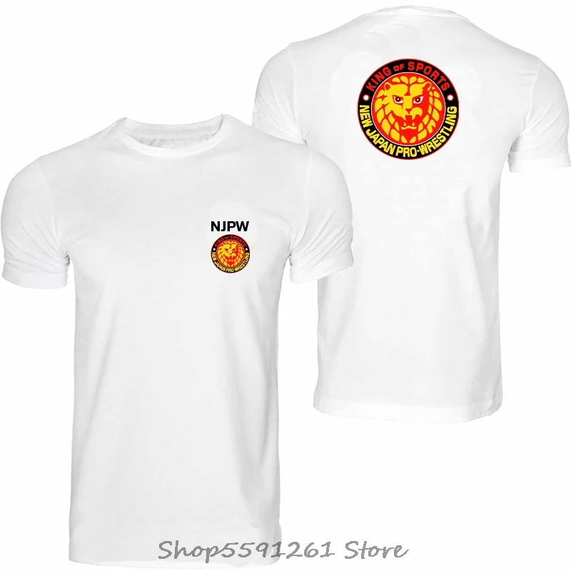 

Hot Sale Fashion Njpw New Japan Pro Wrestling Puroresu Lion Logo T-shirt Men Casual T Shirt Hip Hop Tees Top Tops Tee