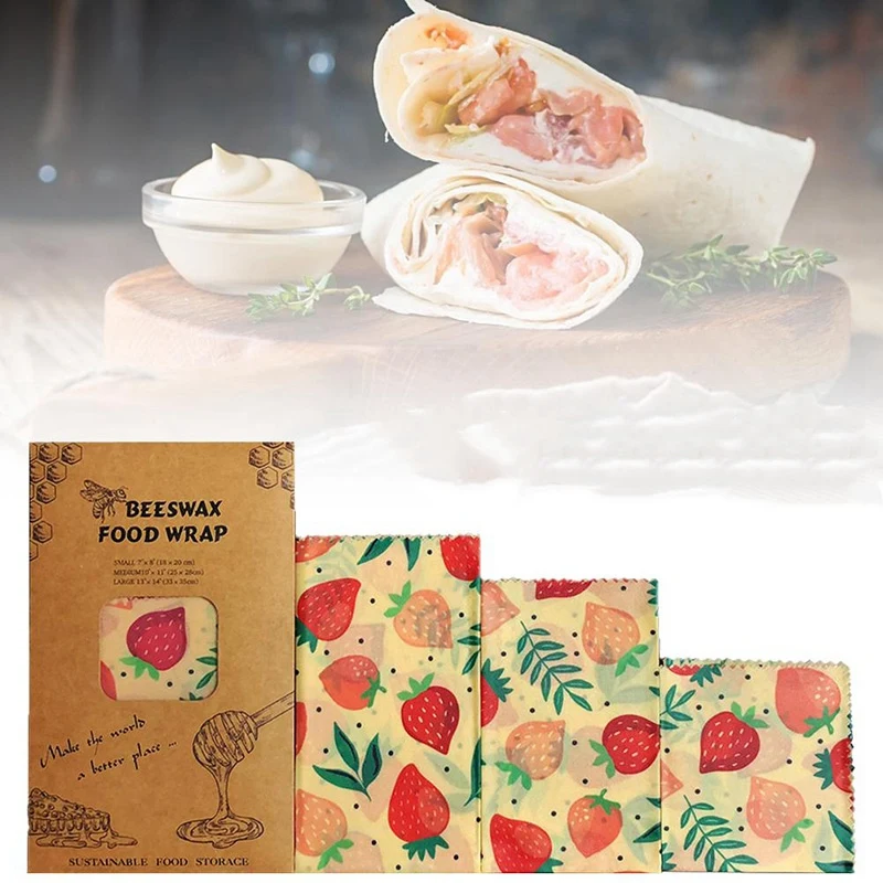 

1 Set Reusable Beeswax Cloth Wrap Food Fresh Bag & 1 Set Homemade Brew Beer Hop Mesh Filters Strainer with Hook