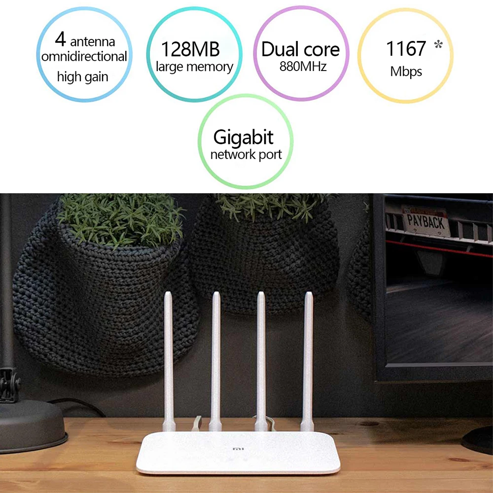 Новый Xiaomi Mi маршрутизатор 4А гигабитная версия 2 4 ГГц 5 WiFi 1167 Мбит/с повторитель 128