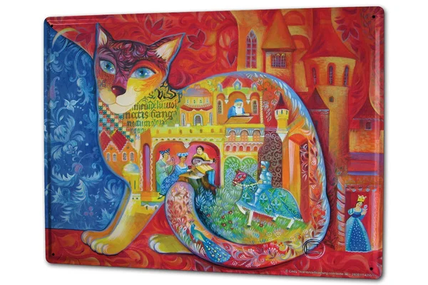 

Tin Sign Cat Knight Coffee Bar Decoration Home Decor