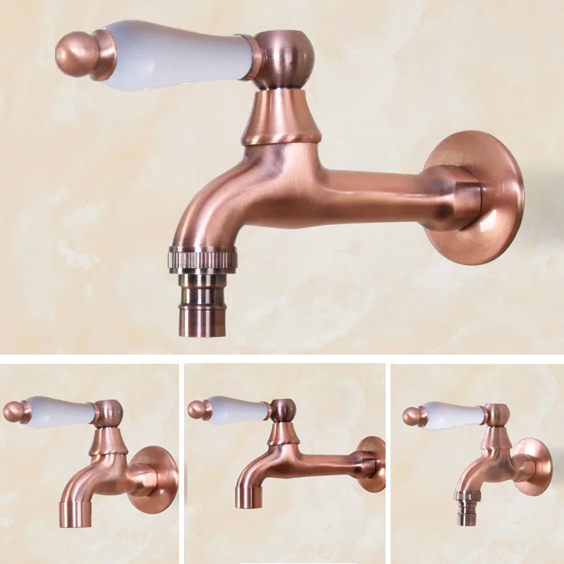 Красная медь керамическая ручка стиральная машина кран/сад водопроводный кран/и
