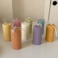 diy creative soy candle column aromatherapy handmade home decoration christmas romantic candles scented party decor