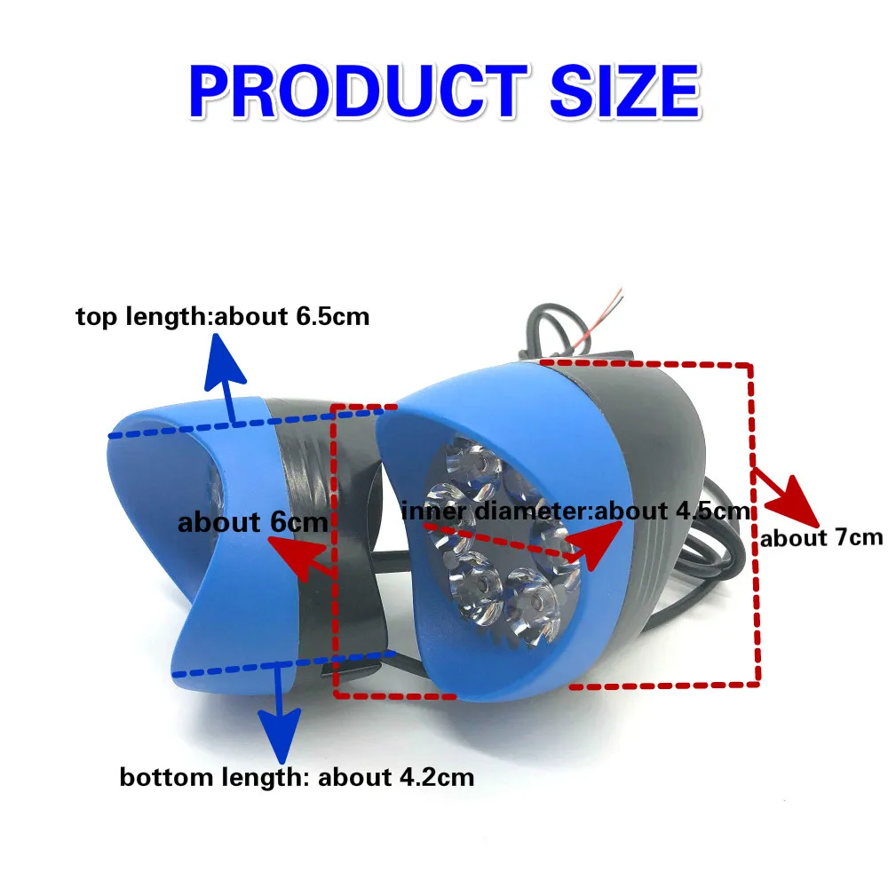 Аксессуары для мотоциклов 6 светодиодный фонарь высокой яркости с регулировкой