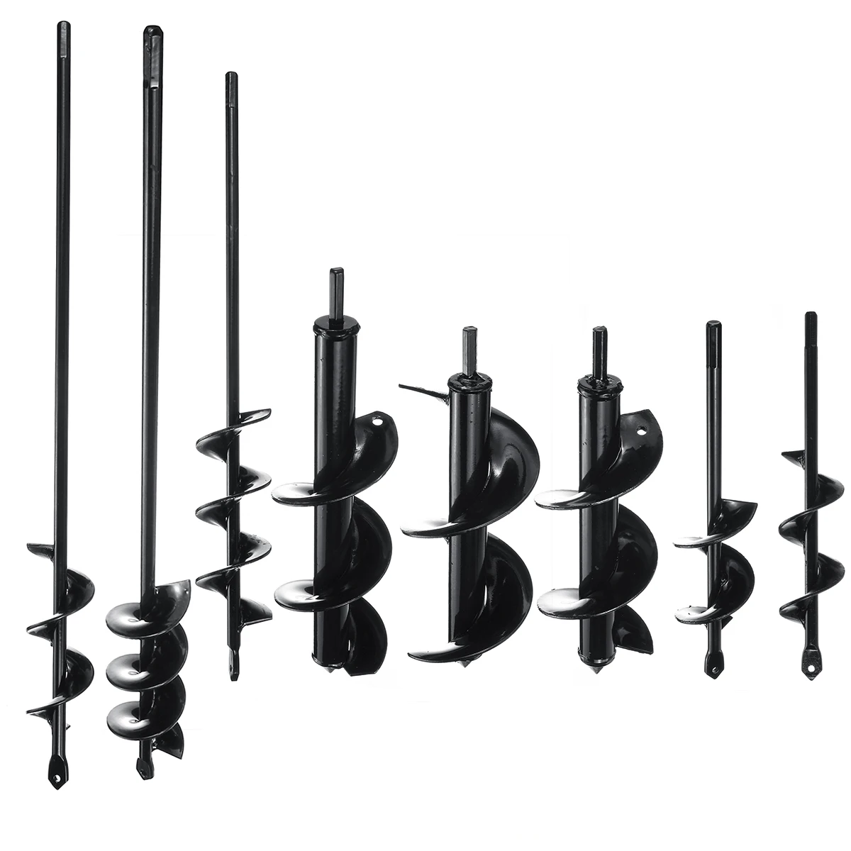 8 размеров сверло спиральный с отверстиями для садовой посадки 4x2 2 2/45/37 см 5x2 2/45 8x2