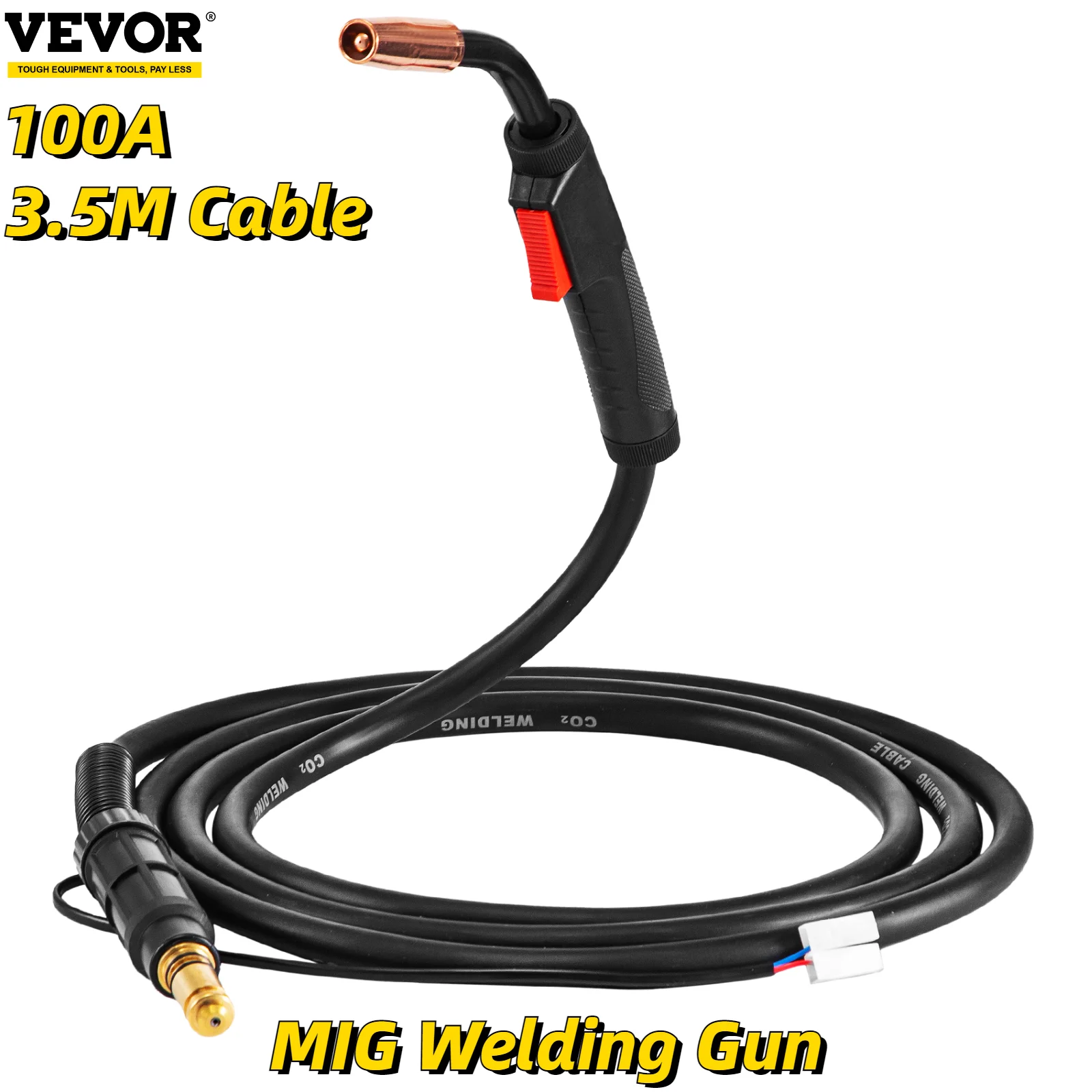

Сварочный пистолет VEVOR K530-5, сварочный пистолет 3,5 А, газовая горелка с гибким кабелем м, замена сменного устройства для Magnum 100L