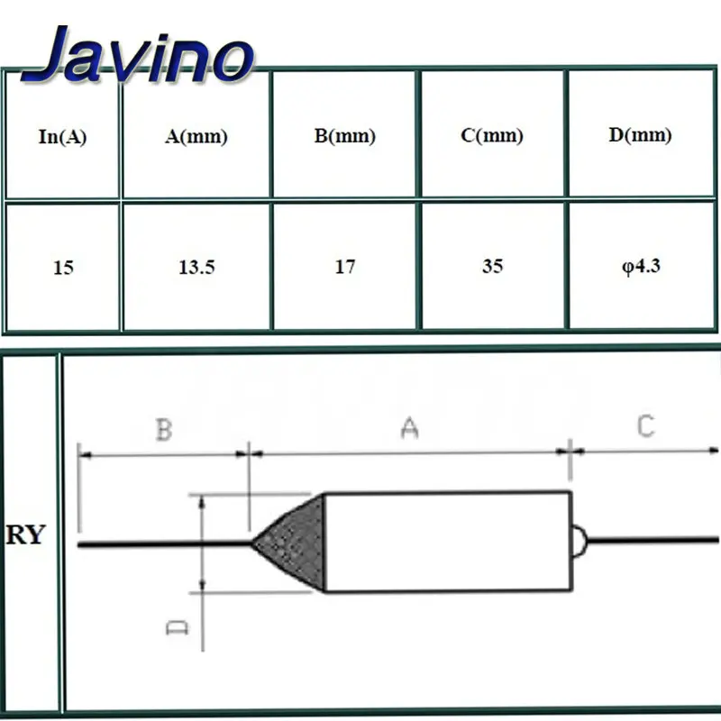 Термопредохранитель TF RY 10A 15A 250V температура 65C 85C 100C 105C 120C 130C 152C 165C 172C 185C 192C 200C 216C 240C
