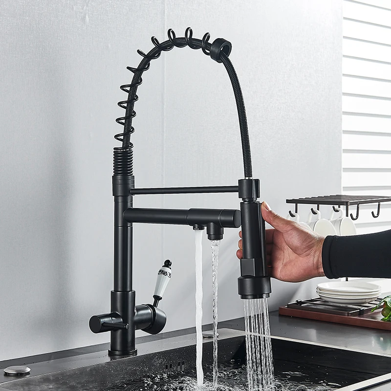 Вытяжной смеситель для питьевой воды кухонный кран с фильтрованной чистой водой