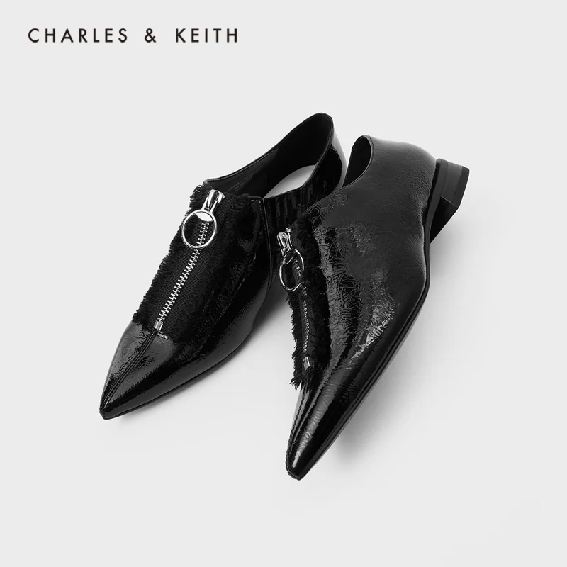 CHARLES＆KEITH Новинка на Лето2020CK1 70900137Женские туфли с кисточкой Острый Носок низком