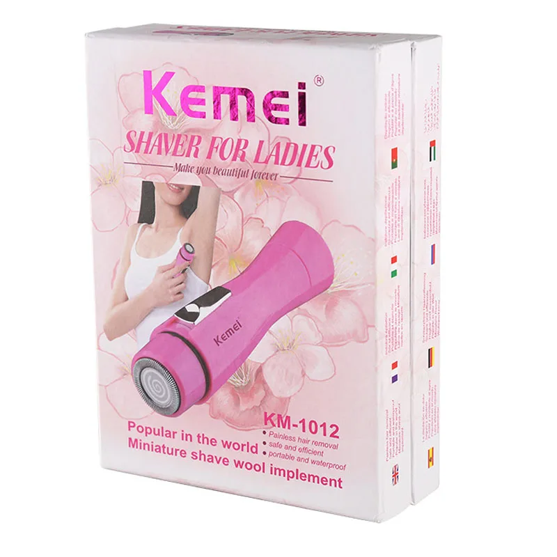 

Kemei Epilator KM-1012 Painless Hair Removal Portable Mini Lady Shaver Battery