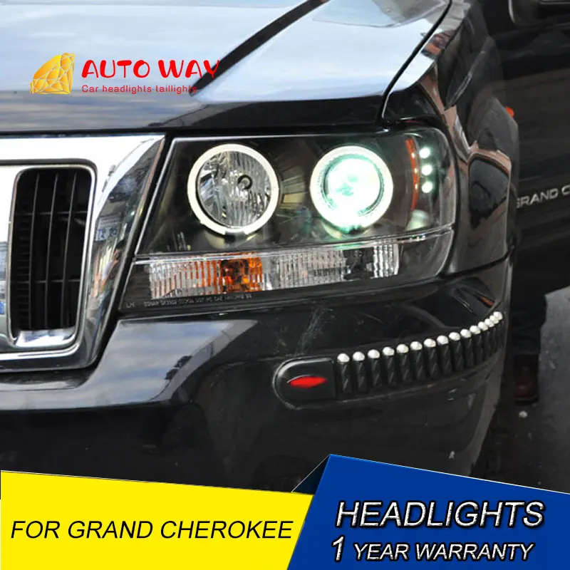 Стайлинг автомобиля светодиодный корпус для Jeep Grand Cherokee фары 1994-2004 биксеноновые