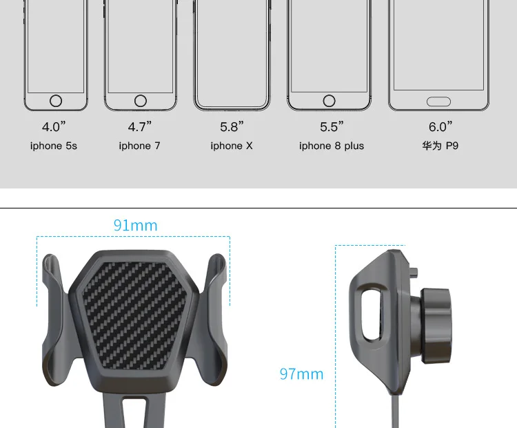 New Hot Patented Suction Cup Viscous Suction Base Car Dashboard for GPS Navigation Car Mounted Phone Rack