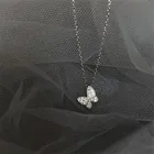 Ожерелье женское из серебра 925 пробы с подвеской в виде бабочки, XL072