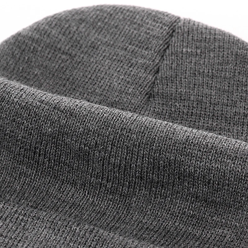 Cotton Casual Beanies For Men Women Knitted Winter Hat Solid Color Hip-hop Skullies Unisex Cap |