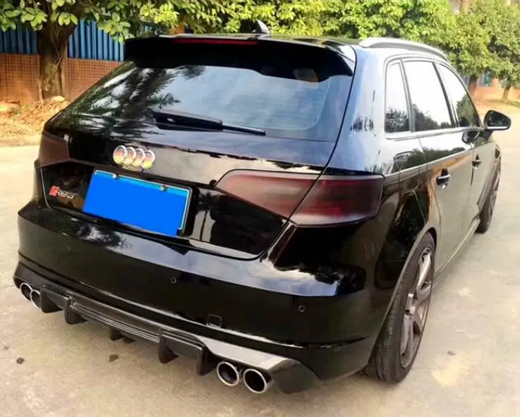 Автомобильный задний бампер A3 Sline из углеродного волокна спойлер диффузор задняя