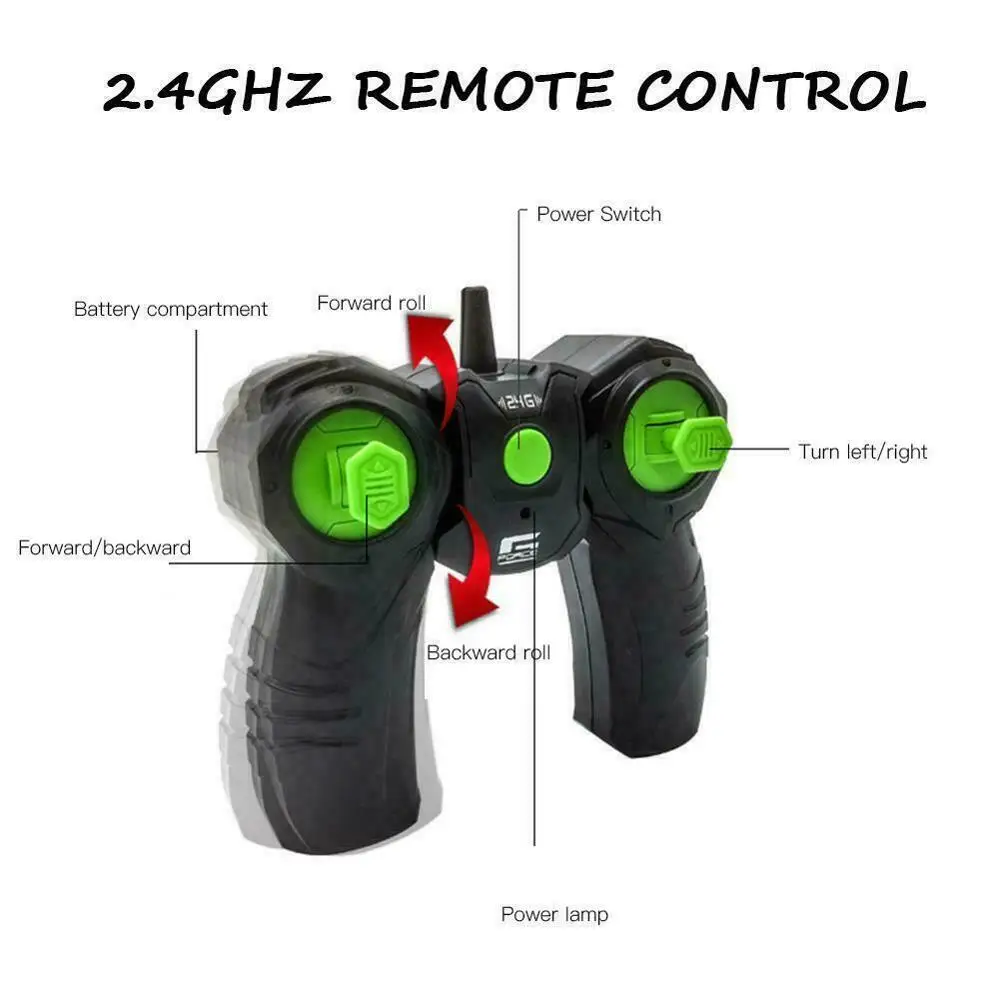 1:12 двухсторонняя вращающаяся игрушечная машинка с дистанционным управлением 2 4G