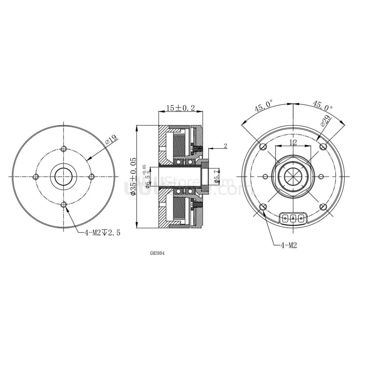 32bit комбинированный комплект системы кодирования AlexMos бесщеточный карданный