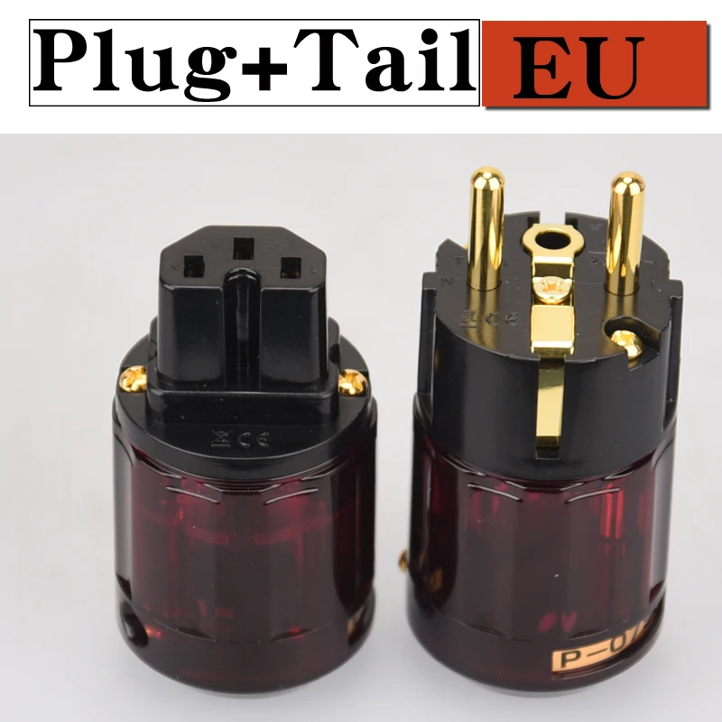 HIFIDIY LIVE EU/US/AU Чистая медь позолоченный разъем питания Хвост Разъем для HIFI аудио