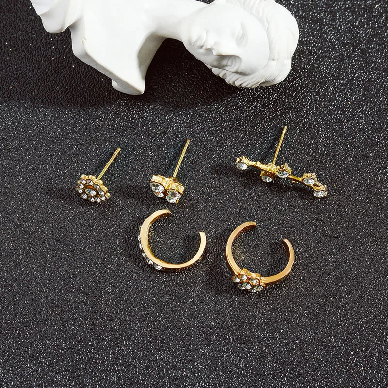 

Fashion Fake Without Piercing Cuff Earring Earcuff Wrap Rock Earring Cuff No Piercing Women Crystal Clip Ear Adjustable
