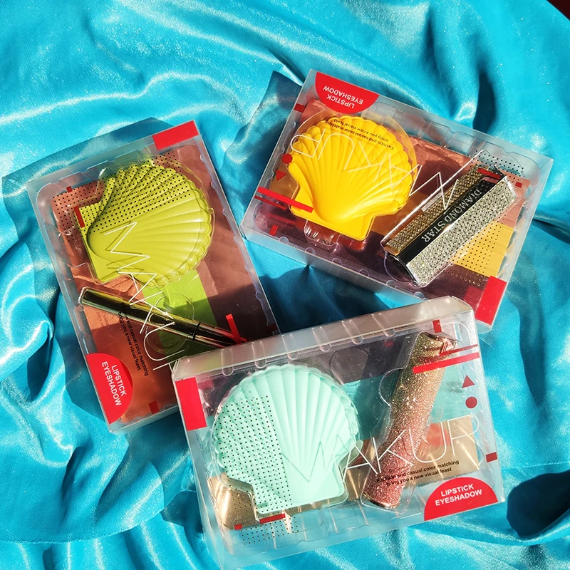 2 шт./компл. Сиси мерцающие тени для век Палитра градиент пигментарный порошок